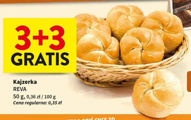 Bułka kajzerka Reva promocja w Intermarche