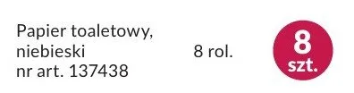 Papier toaletowy niebieski promocja w Makro