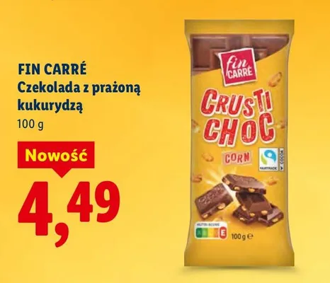 Czekolada z prażoną kukurydzą promocja w Lidl