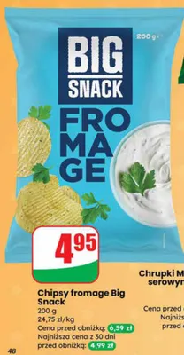 Chipsy fromage promocja w Dino