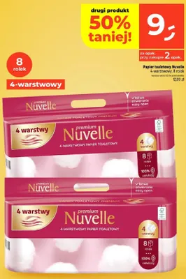 Papier toaletowy Nuvelle 4-warstwowy 8-pak promocja w Dealz