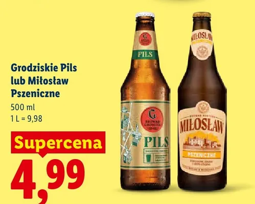 Piwo Grodziskie Pils promocja w Lidl
