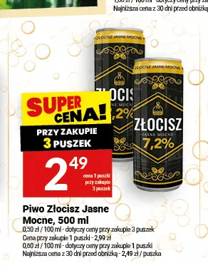 Piwo Złocisz Mocne promocja w Twój Market