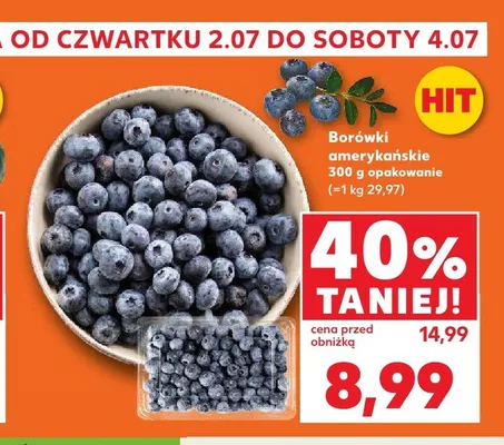 Borówki amerykańskie promocja w Kaufland