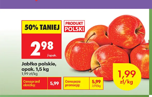 Jabłko polskie promocja w Biedronka