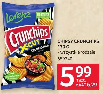 Chipsy Crunchips 130 g promocja w Selgros