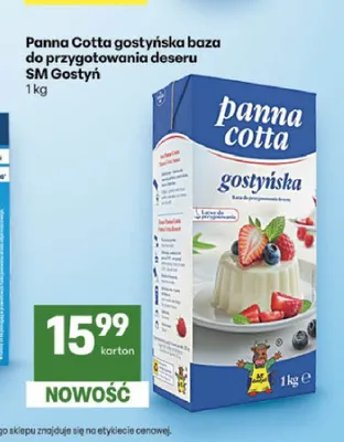 Panna Cotta gostyńska baza do przygotowania deseru SM Gostyń promocja w Delikatesy Centrum