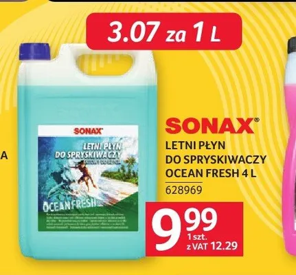 Letni płyn do spryskiwaczy Ocean Fresh SONAX 4l promocja w Selgros