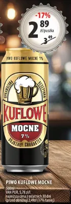 Piwo Kuflowe Mocne promocja w Arhelan