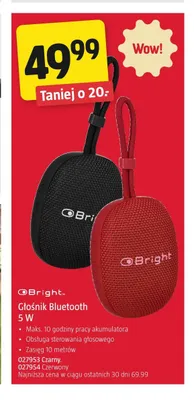 Głośnik Bluetooth Bright 5W czarny promocja w Jula