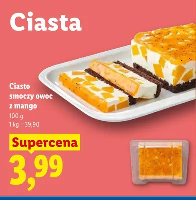 Ciasto smoczy owoc z mango promocja w Lidl