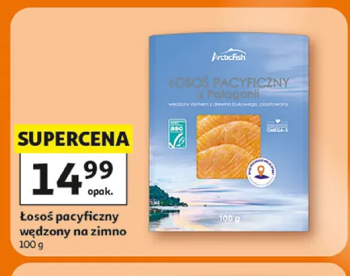 Łosoś pacyficzny wędzony na zimno ArcticFish promocja w Auchan