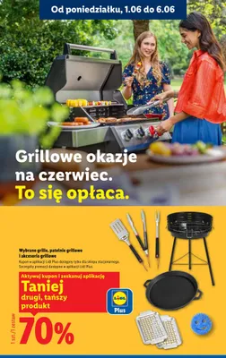 Wybrane grille, patelnie grillowe i akcesoria grillowe promocja w Lidl