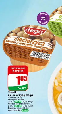 Sałatka z łososiem wędzonym z ciecierzycą Dega promocja w Dino