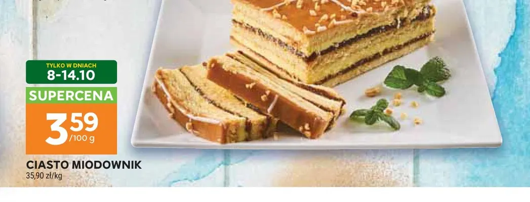 Ciasto miodownik promocja w Stokrotka