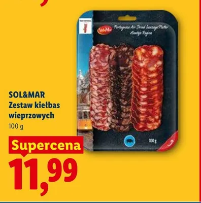 Zestaw kiełbas wieprzowych SOL&MAR promocja w Lidl