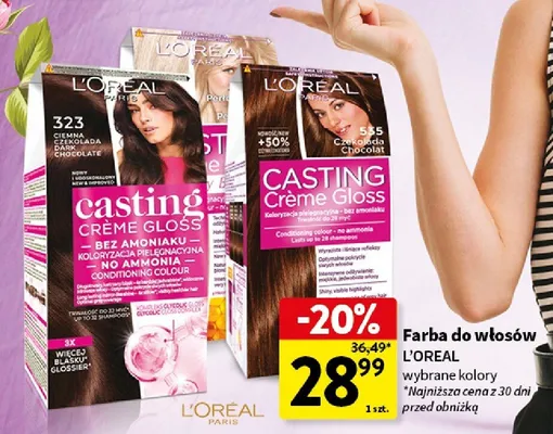 Farba do włosów wybrane kolory promocja w Intermarche