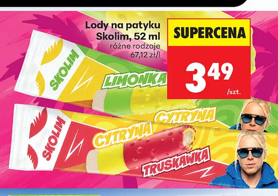 Lody na patyku Skolim promocja w Biedronka