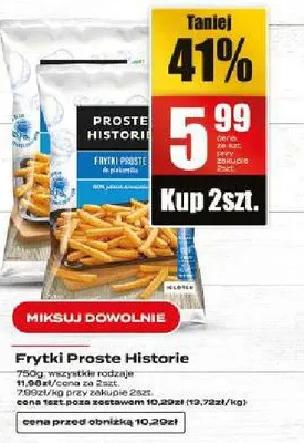 Frytki proste historie promocja w Supeco
