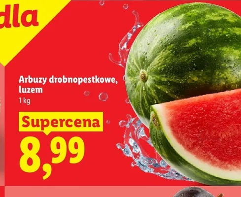 Arbuzy drobnopestkowe luzem promocja w Lidl