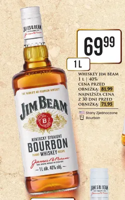 Whiskey Jim Beam promocja w Dino