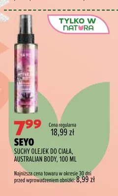 Suchy olejek do ciała Australian Body Seyo promocja w Drogerie Natura