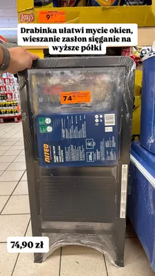 Drabina rozkładana dwustopniowa Niteo promocja w Biedronka