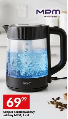 Czajnik bezprzewodowy szklany MPM, 1 szt. promocja w Twój Market
