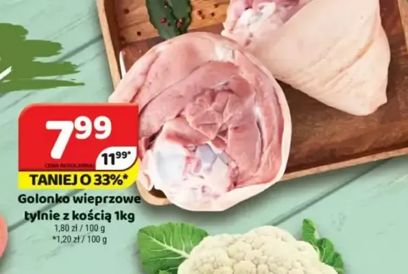 Golonko wieprzowe tylnie z kością promocja w Delfin