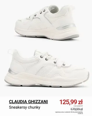 Sneakersy chunky Claudia Ghizzani promocja w Deichmann