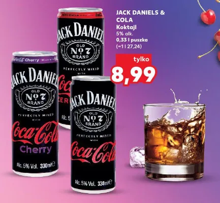 Koktajl Jack Daniel's & Cola promocja w Kaufland