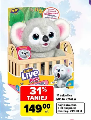 Maskotka Moja Koala Little Live Pets promocja w Carrefour