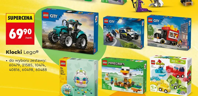 Zestawy klocków: 60479, 21585, 10474, 40816, 60498, 60488 promocja w Biedronka