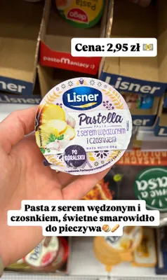 Pasta Pastella z serem wędzonym i czosnkiem promocja w Dino