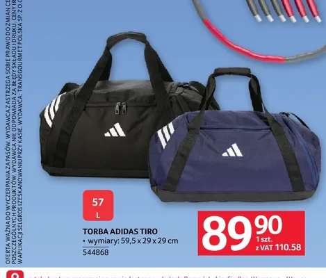 Torba Adidas Tiro 57 l promocja w Selgros