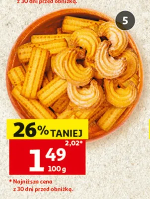 Ciastka rozetki Złotokłos luzem promocja w Auchan