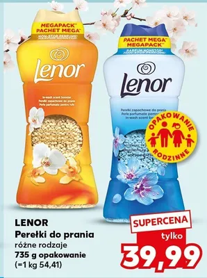 Perełki do prania różne rodzaje Lenor promocja w Kaufland