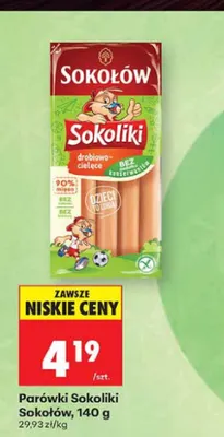 Parówki Sokoliki Sokołów promocja w Biedronka