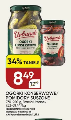 Pomidory suszone Urbanek promocja w Chata Polska