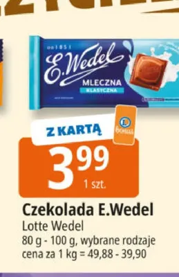 Czekolada E.Wedel promocja w Leclerc
