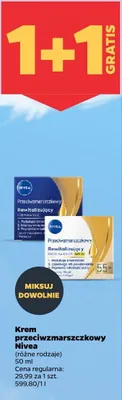 Krem przeciwzmarszczkowy Nivea Rewitalizujący na noc promocja w Netto