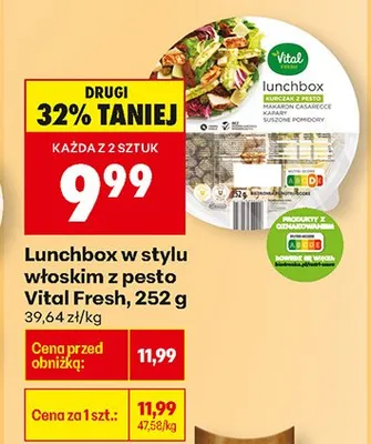 Lunchbox w stylu włoskim z pesto promocja w Biedronka