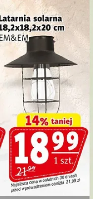 Latarnia solarna EM&EM promocja w Prim Market