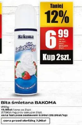 Bita śmietana promocja w Supeco