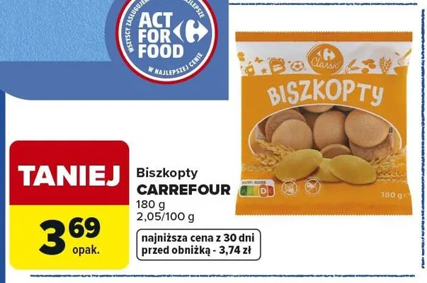 Biszkopty Carrefour promocja w Carrefour