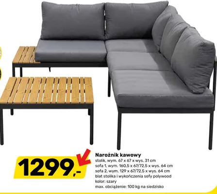 Narożnik kawowy promocja w Bricomarche