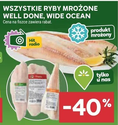 Ryby mrożone Well Done, Wide Ocean promocja w Stokrotka
