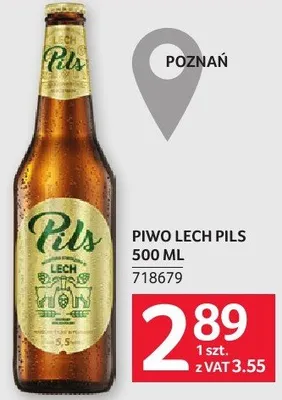 Piwo Lech Pils 500 ml promocja w Selgros