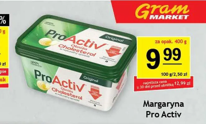 Margaryna Pro Activ promocja w Gram Market