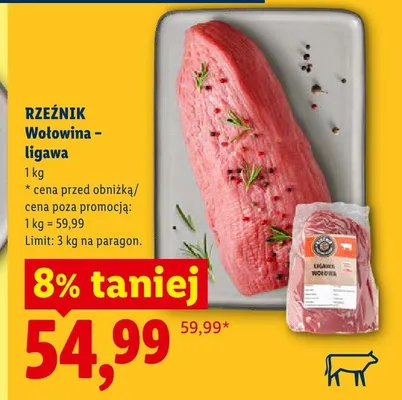 Wołowina ligawa RZEŹNIK promocja w Lidl